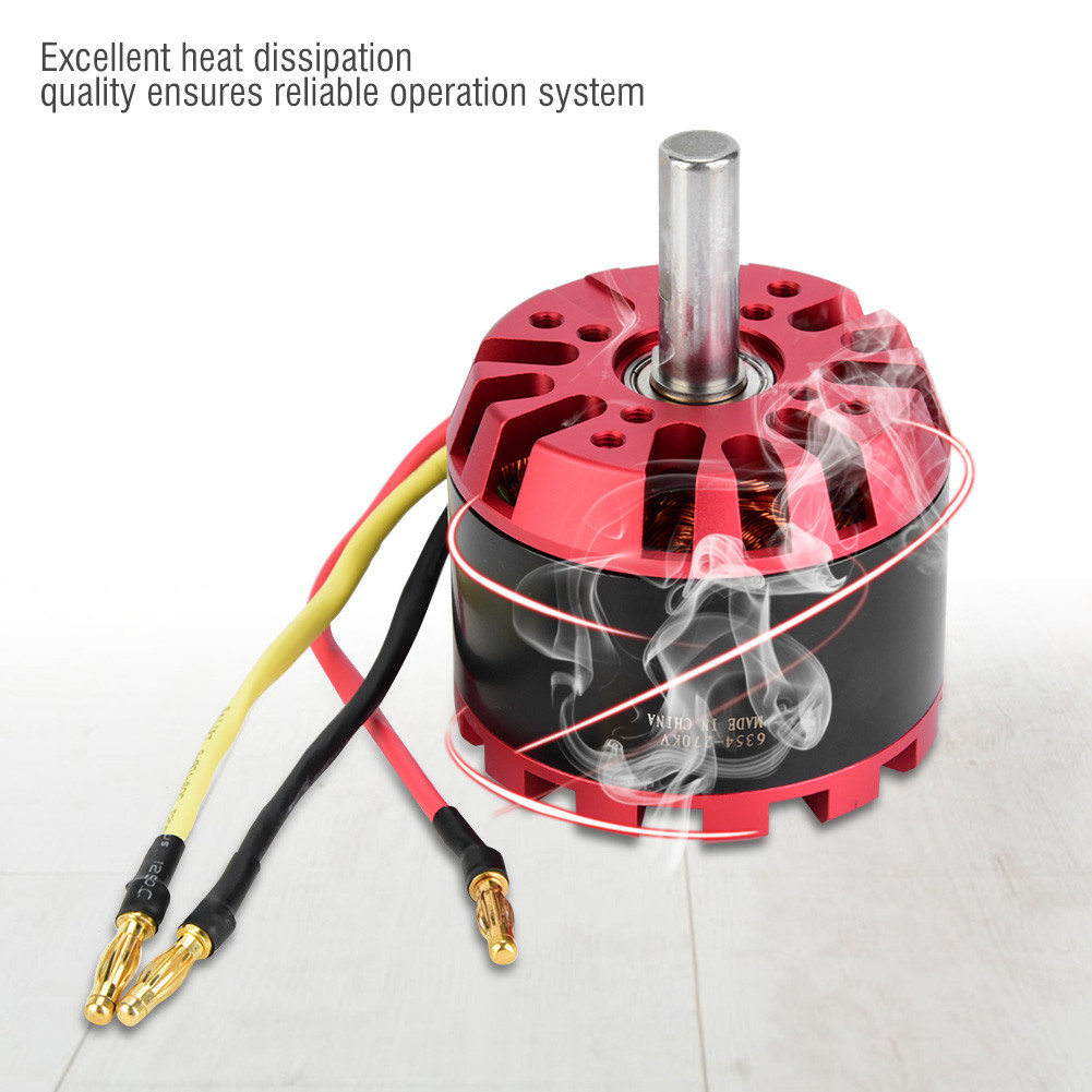 H.T.B.T 6354-270KV Outrunner มอเตอร์เซนเซอร์ไร้แปรงถ่านสำหรับสเก็ตบอร์ดสกู๊ตเตอร์สมดุลไฟฟ้า