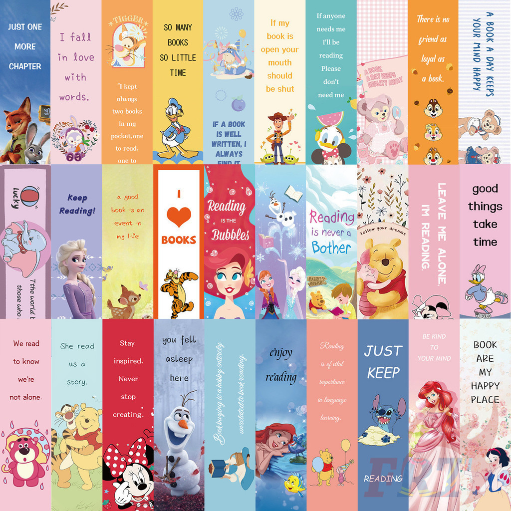 30ชิ้น/เซ็ต ❤ ง - ที่คั่นหนังสือตัวการ์ตูน ❤ หนังสือแฟชั่น เครื่องหมาย ของ หน้า เครื่องเขียน อุปกรณ์การเรียน สํานักงาน