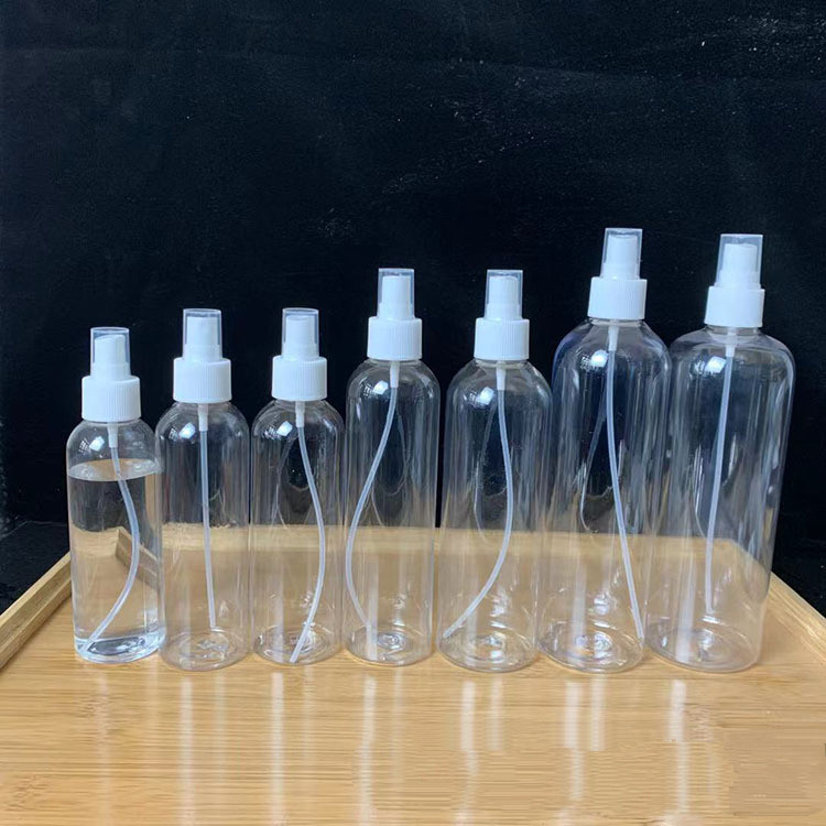 150/200/300/500ml ml ขวดสเปรย์ใสแอลกอฮอล์หม้อสเปรย์หมอกละเอียดสัตว์เลี้ยงขวดพลาสติกย่อย