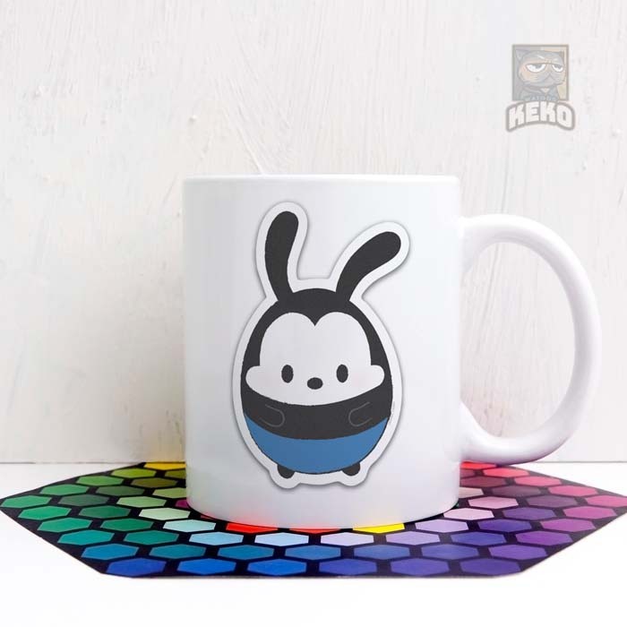 Oswald the Lucky Rabbit Keko Mini การ์ตูนอะนิเมะแก้ว