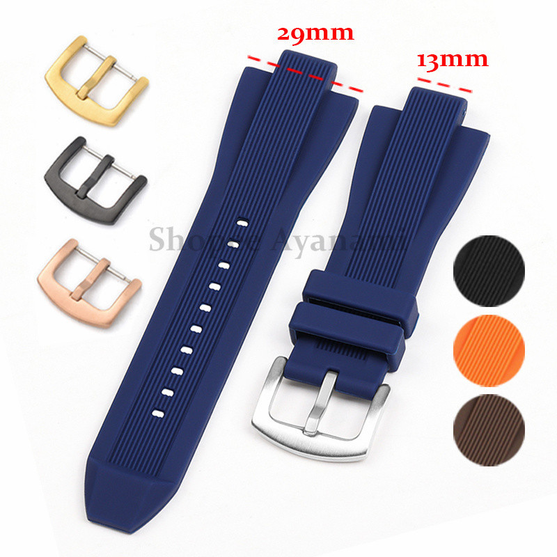 13x29 มม.สายนาฬิกาซิลิโคนสําหรับ Michael Kors MK8730 MK9019 MK8295 MK8492 นาฬิกา Soft Sport สายรัดข้อมือนาฬิกาอุปกรณ์เสริม