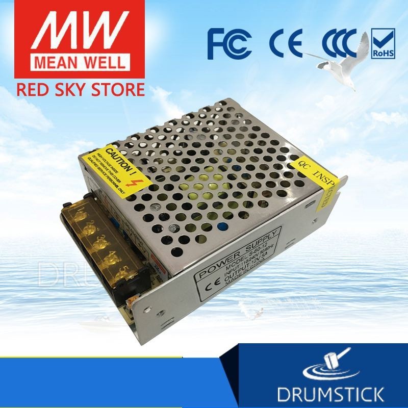 ✧Steady Industrial  12V5A power supply, 12V60W monitor light strip power supply, S-60-12 factory dir
