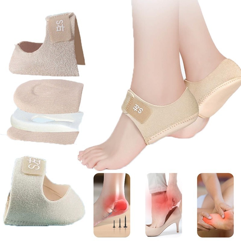 รักษาส้นเท้าแตก Heelpro comfort ถุงเท้า รองช้ำ เดิน10ชั่วโมงไม่ปวด เพื่ออาการปวดส้นเท้าในระยะยาว ซิล