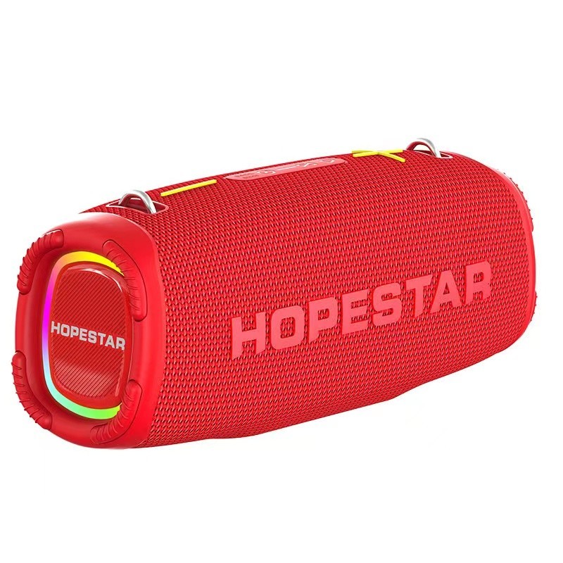 ลำโพงไร้สาย (พร้อมส่งจากไทย)ลำโพงบลูทูธ 80W +ไมโครโฟนไร้สาย (HOPESTAR A6MAX)