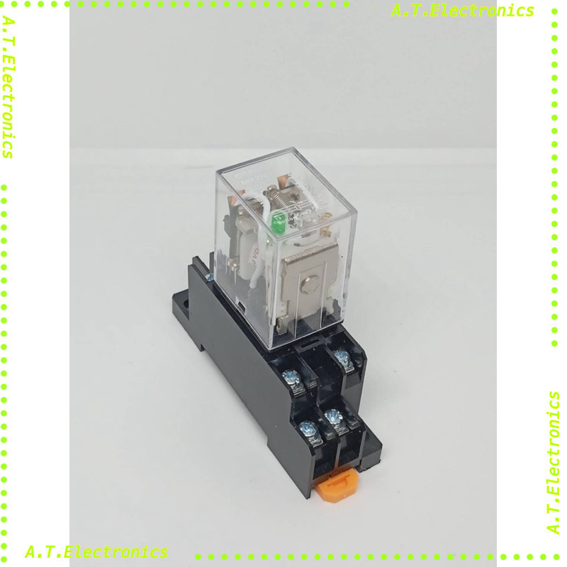 พร้อมส่ง! รีเลย์ ซ๊อคเก็ต RELAY my2 my2n  my4n my2n+socket my4n+socket DC12v DC24v AC220v