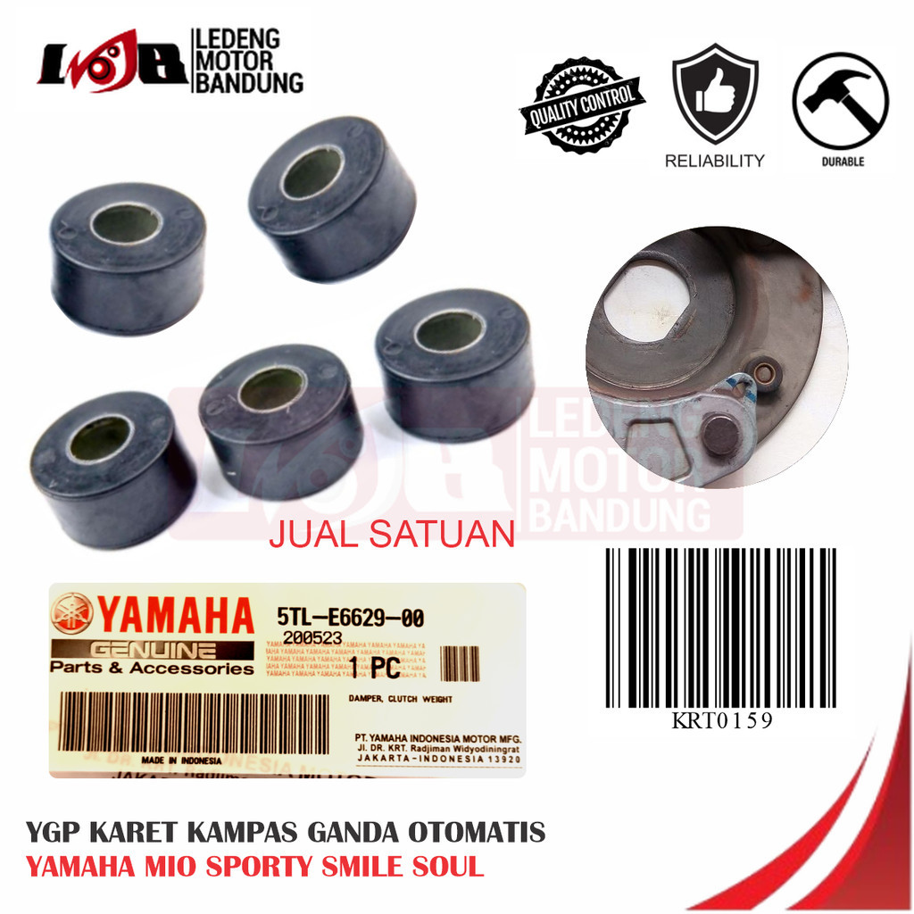 Ygp Rubber Double Lining คลัตช์อัตโนมัติ Yamaha Mio Soul Sporty Smile Fino 5TL