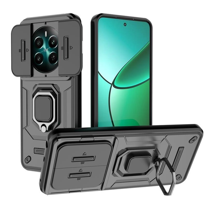 สําหรับrealme 12 Pro + Realme12 Pro Plus 5G 12 + กรณีกันกระแทกฮาร์ดกล้องป้องกันขาตั้งเคสโทรศัพท์สําหรับRealme RMX3840 RMX3867 RMX3999 ปลอกปกหลัง
