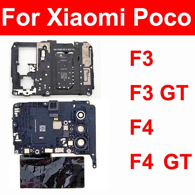 เสาอากาศเมนบอร์ดสําหรับ Xiaomi Pocophone POCO F3 GT F4 F4 GT สัญญาณเมนบอร์ดฝาครอบ NFC กลับกรอบ Shell บอร์ดหลัก