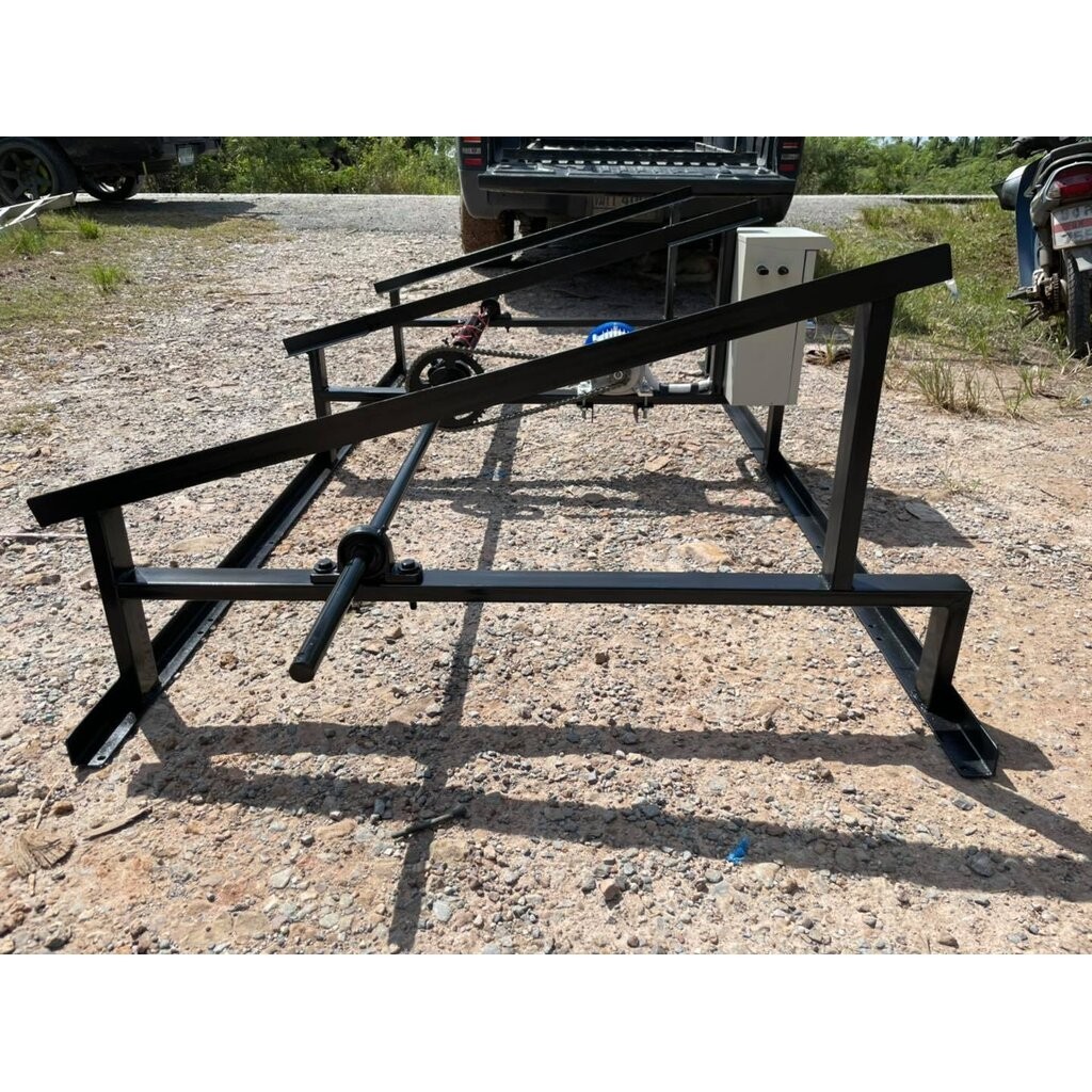 โครงสร้างชุดกังหันเติมอากาศพลังงานแสงอาทิตย์ 750W (ไม่รวมแผงโซล่าเซลล์)