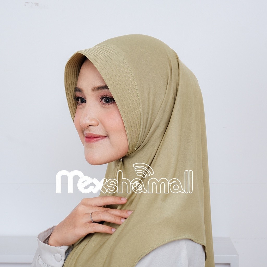 ฮิญาบสําเร็จรูป Bergo Harmony Hamidah Jersey Premium Ameena Hijab Sport Sports Size M Cool