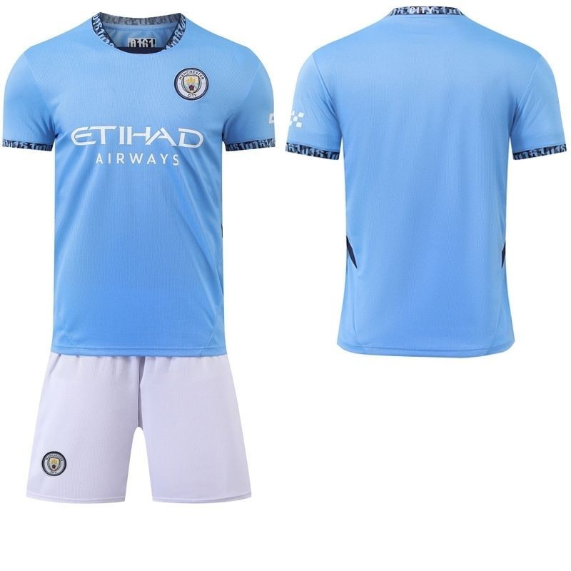 2425 เสื้อแข่งแมนซิตี้เหย้าเบอร์ 9 ฮาร์แลนด์ เบอร์ 10 กลาช เบอร์ 16 ร็อดริ เบอร์ 17 เดบรายูนิ