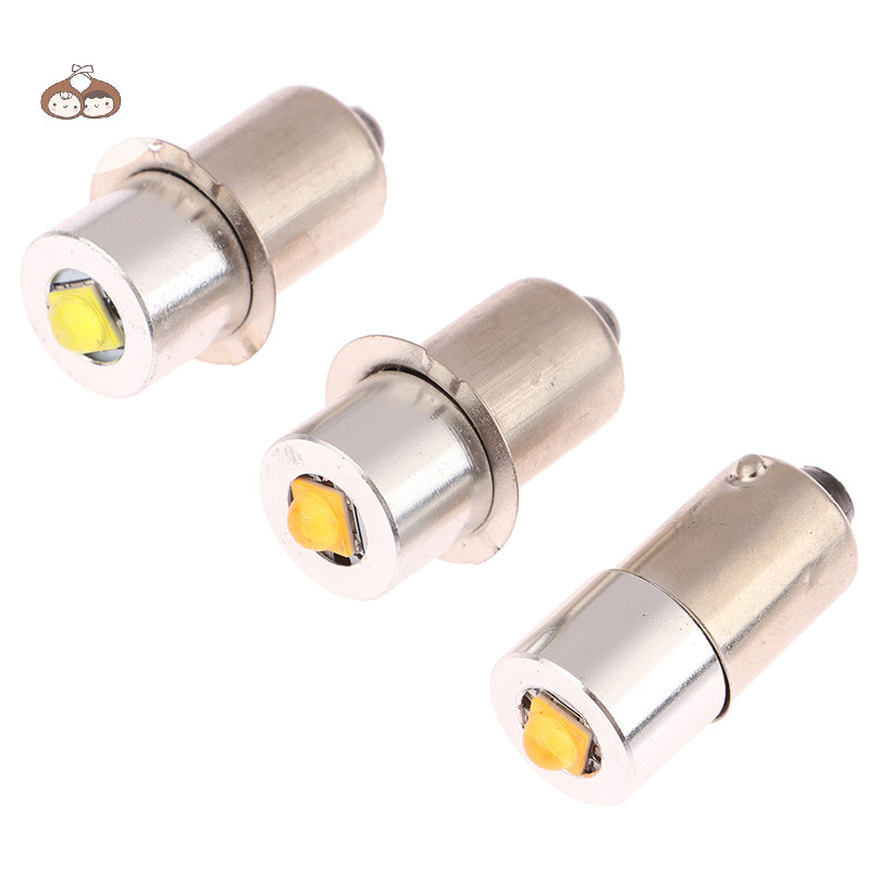Bef สําหรับ P13.5S BA9S ฐานโคมไฟทํางานไฟฉาย 3W ไฟ LED High Bright DC 6-24V 3-12V เปลี่ยนหลอดไฟ 300lm Lashlight TH