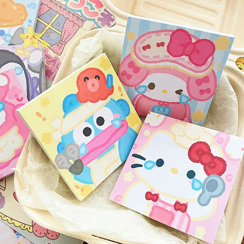 [JBTH] 50sheepts/book การ์ตูนอะนิเมะ Sanrio Hello Kitty Sticky Note Self-Adhesive Tearable Pad Memoranda เครื่องเขียนอุปกรณ์สํานักงานโรงเรียน [JB]