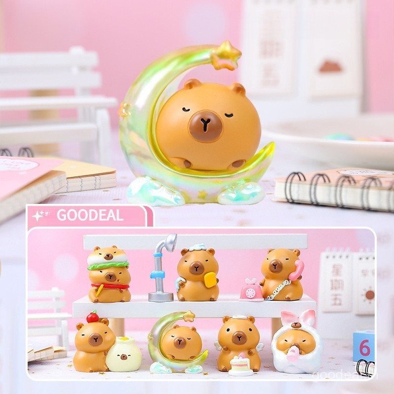 Goodeal ของเล่นตุ๊กตา, กล่องฟิกเกอร์อนิเมะ capybara, ของขวัญเด็กผู้หญิง