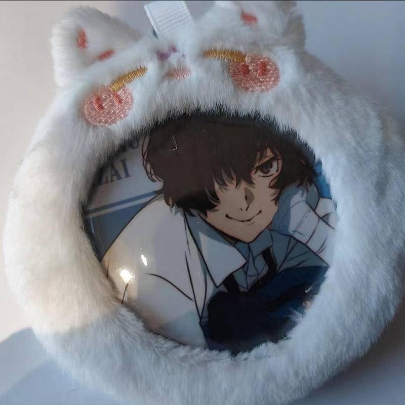 58 มม./75 มม.Plush Clear String จี้ Ita กระเป๋าอุปกรณ์เสริมสําหรับ Pin Display Anime Badges สําหรับกระเป๋าเป้สะพายหลังเด็ก Itabag ตกแต่งของขวัญวันเด็ก Genshin Impact BOCCHI THE ROCK