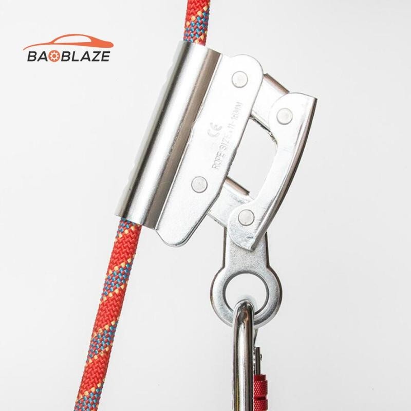 [Baoblaze] Climbing Fall Protect Carabiner Rope Grab Ascender เชือก 11-16 มม. สําหรับ Rappelling B 6