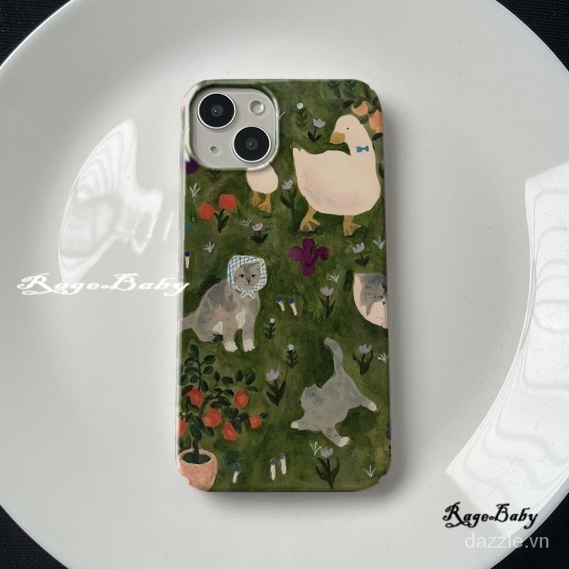 Creative ทาสี happy Wood life เคส iPhone เหมาะสําหรับ iPhone 14 Pro Max 13 Pro XR 11 Pro 8 7 plus กั