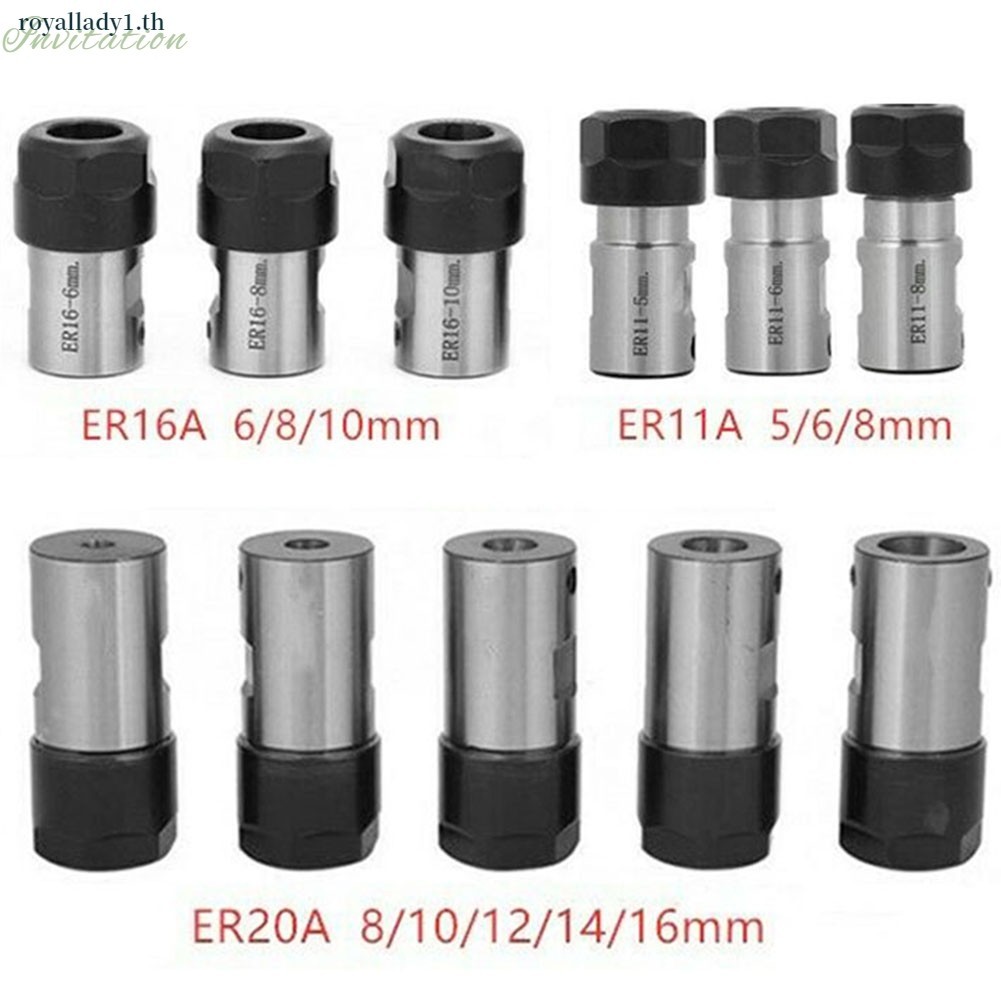 [ในสต็อก] Motor Shaft Collet Chuck ER11 ER16 ER20A 5-16mm Extension Rod Toolholder CNC