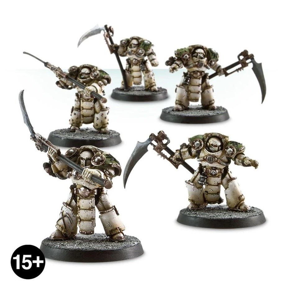 H267 Death Guard Deathshroud Terminators Plate Model เรซิ่น Miniatures