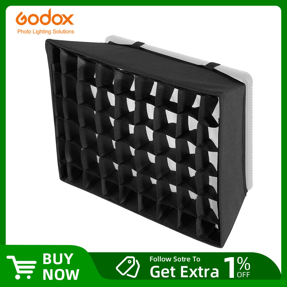 Godox LEDP260C LED Video Soft Light Diffuser Honeycomb Grid Softbox สําหรับ Godox LED Video Light (S