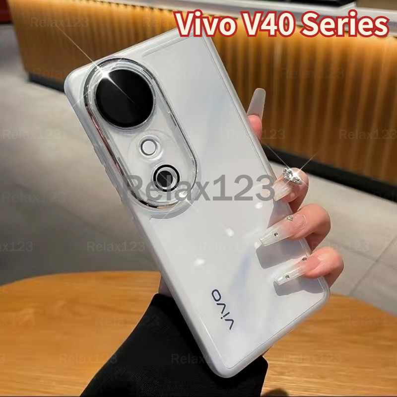 สําหรับ Vivo V40 5G VivoV40 Vivo V40 Pro 5G VivoV40Pro 5G ปลอก 2024 TPU ซิลิโคนนุ่มโปร่งใสเคสโทรศัพท์สําหรับ Vivo V40 5G กล้องป้องกันกันกระแทกปกหลัง