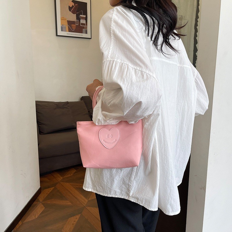 pink girl123 กระเป๋าถือสะพายไหล่ผู้หญิง สไตล์วินเทจคลาสสิค สไตล์เกาหลี แฟชั่นมา น่ารักKK286 - รูปที่ 7