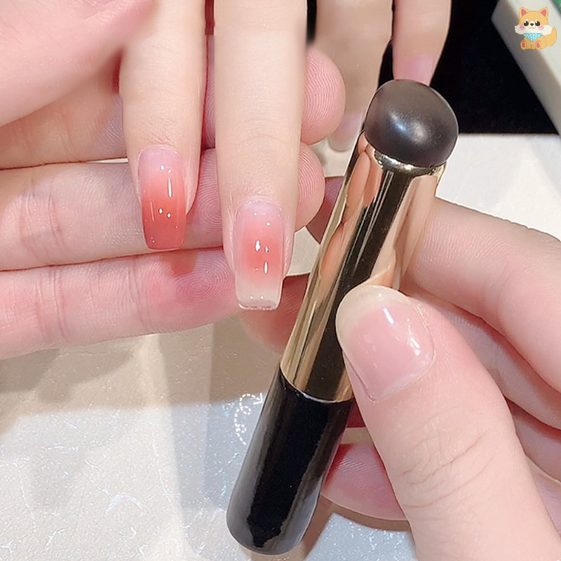 [VI] ซิลิโคนเล็บแปรงreusable Applicator Stick Chrome Pigmentฝุ่นทาปากกาแรเงาGradient Easy-Daubผงเล็บเครื่องมือTh