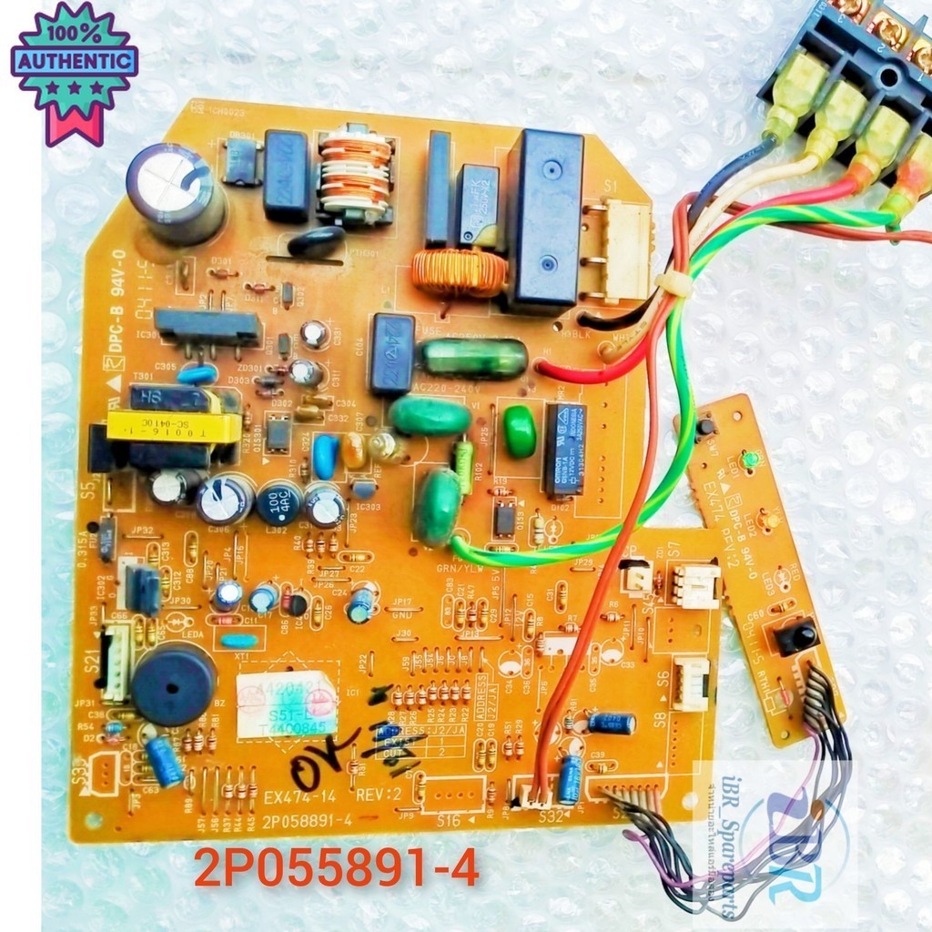 แผงวงจรคอยล์เย็นแอร์ DAIKIN พ 1405653L /  2P058891-4  รุ่น FT09BV1LS, AT09DV2S *อะไหล่แท้ อะไหล่ถอด