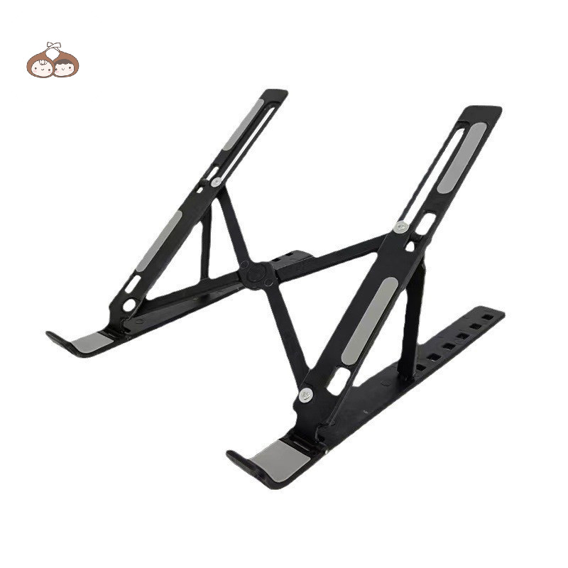 Bef 8 เกียร์ขาตั้งแล็ปท็อปแบบพับได้โน้ตบุ๊คแบบพกพาฐานรองรับปรับ Riser Cooling แล็ปท็อป Cooler อุปกรณ์เสริม TH