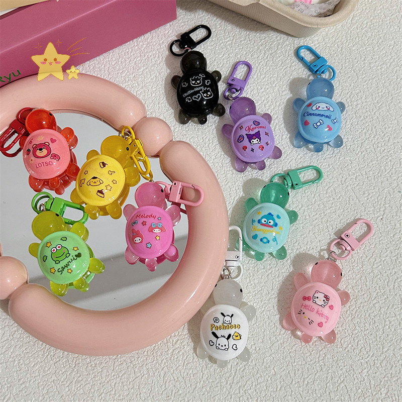 [JBTH] 1 PC การ์ตูนเรืองแสงเต่าสีพวงกุญแจสัตว์น่ารักพวงกุญแจ Key Holder กระเป๋านักเรียนจี้กระเป๋าเป้สะพายหลังแขวนตกแต่ง [JB]