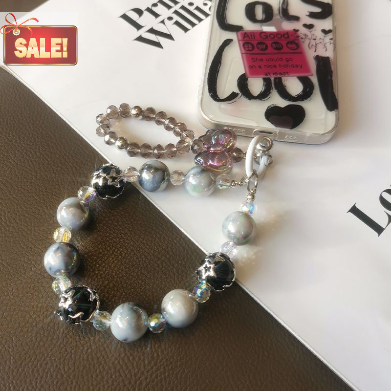 Bl Bowknot โทรศัพท์มือถือ Lanyard สายรัดข้อมือสําหรับผู้หญิงมือถือโซ่สั้น Anti-lost โทรศัพท์มือถือกรณี Key จี้โทรศัพท์ Charm สายคล้อง A
