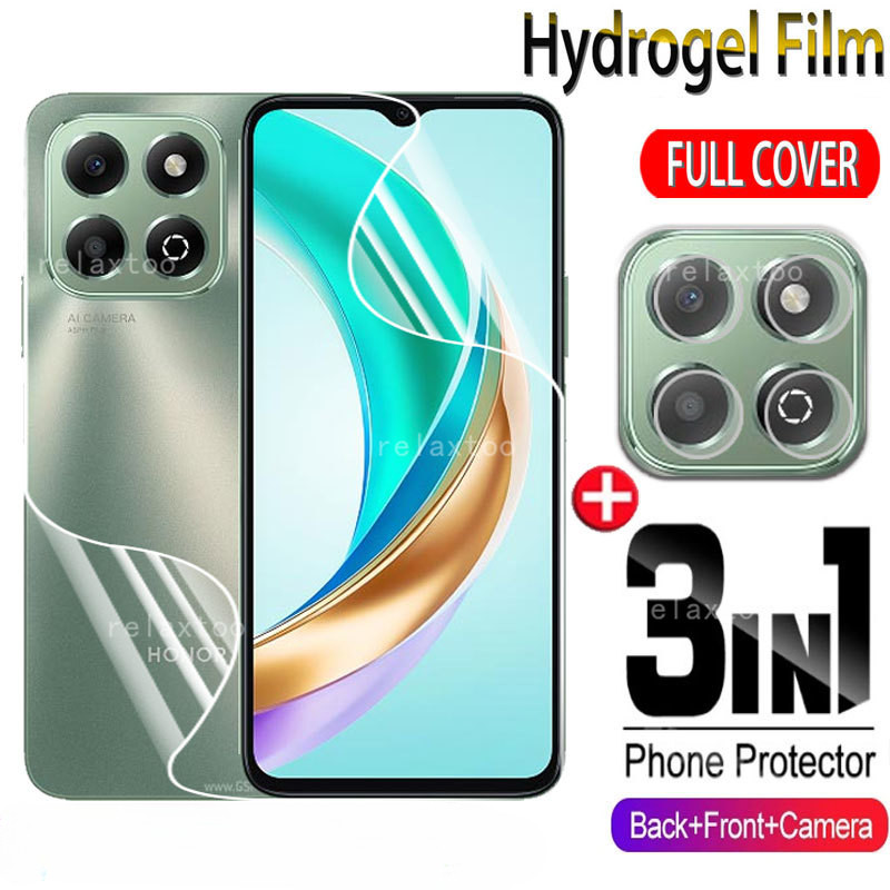 3in1 ด้านหน้ากลับ Hydrogel Soft ฟิล์มสําหรับ Honor X6 X7 X8 X9 ABC X6B X6A X7C X9C X7A X7B X8A X8B X