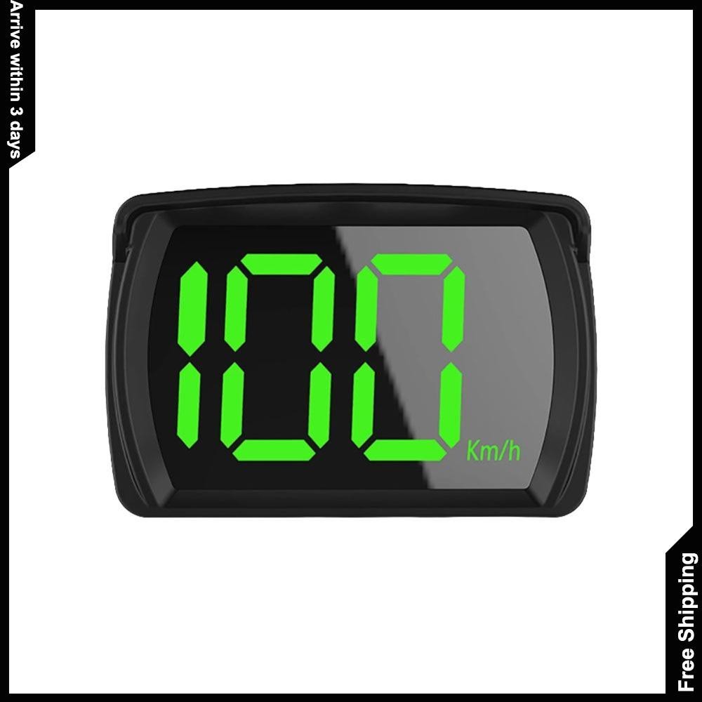 Kmh/mph Universal รถ Hud Head Up จอแสดงผล GPS Hud Digital Speedometer Big Fon Speed Meter สําหรับรถยนต์รถบรรทุกอุปกรณ์เสริมอัตโนมัติ