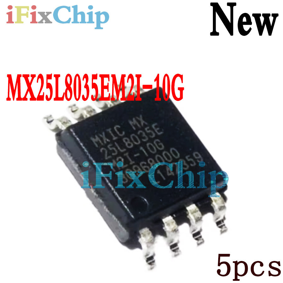 5 ชิ้นใหม่เอี่ยม MX25L8035EM2I-10G 25L8035EM2I-10G 25L8035E M2I-10G sop-8