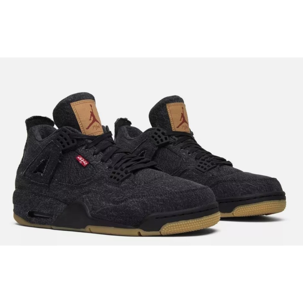 Nike Jordan 4 x Levis Retro Black Denim (Levis Tag) AO2571-001