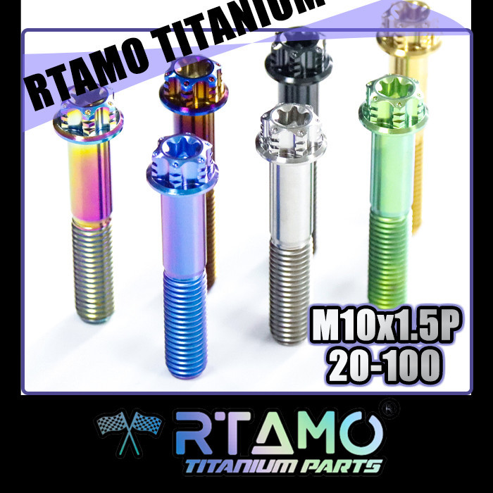 RTAMO Titanium Gr5 1.5P M10 (#14)x20-80L Pump Brembo 4 Pot คาลิปเปอร์ M50 GP4RX M4.32 S1000rr 1098