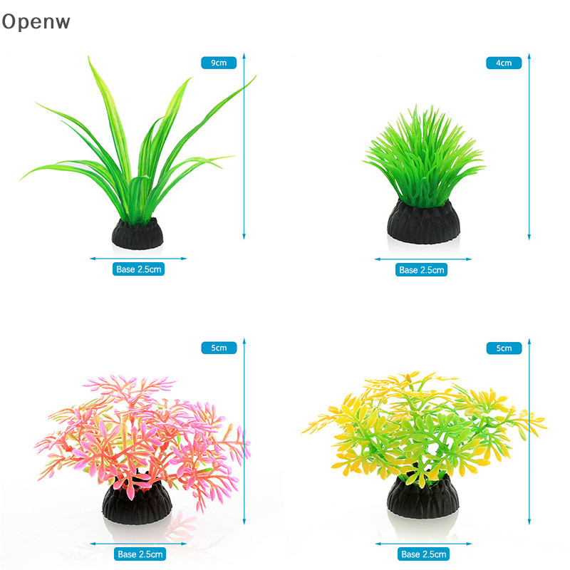 Openw Aquariumตกแต่งจําลองพืชน้ําปลาภูมิทัศน์เครื่องประดับ Aquarium ปลาหญ้าเทียม Aquarium อุปกรณ์เสริม GOOD