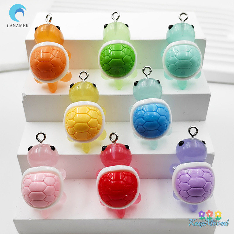 Keepmoved สีสัน Luminous Mini เต่า Micro ภูมิทัศน์รูปเครื่องประดับ DIY เต่าเรืองแสง Miniature รูปปั้นกระถางตกแต่งสวนใหม่