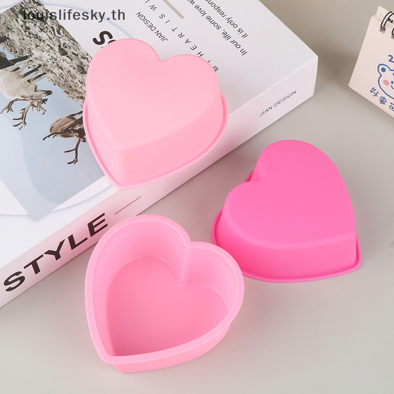 Llth 3 นิ้ว 8 ซม.หัวใจมูสช็อกโกแลตสบู่แม่พิมพ์เค้กตกแต่ง Bakeware Baking Pan HOT