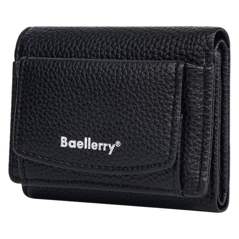 Baellerry Japan และ South Korea multi-card 30% กระเป๋าใส่เหรียญกระเป๋าสตางค์มินิแฟชั่นลิ้นจี่ snap กระเป๋าสตางค์สุภาพสตรีสั้น