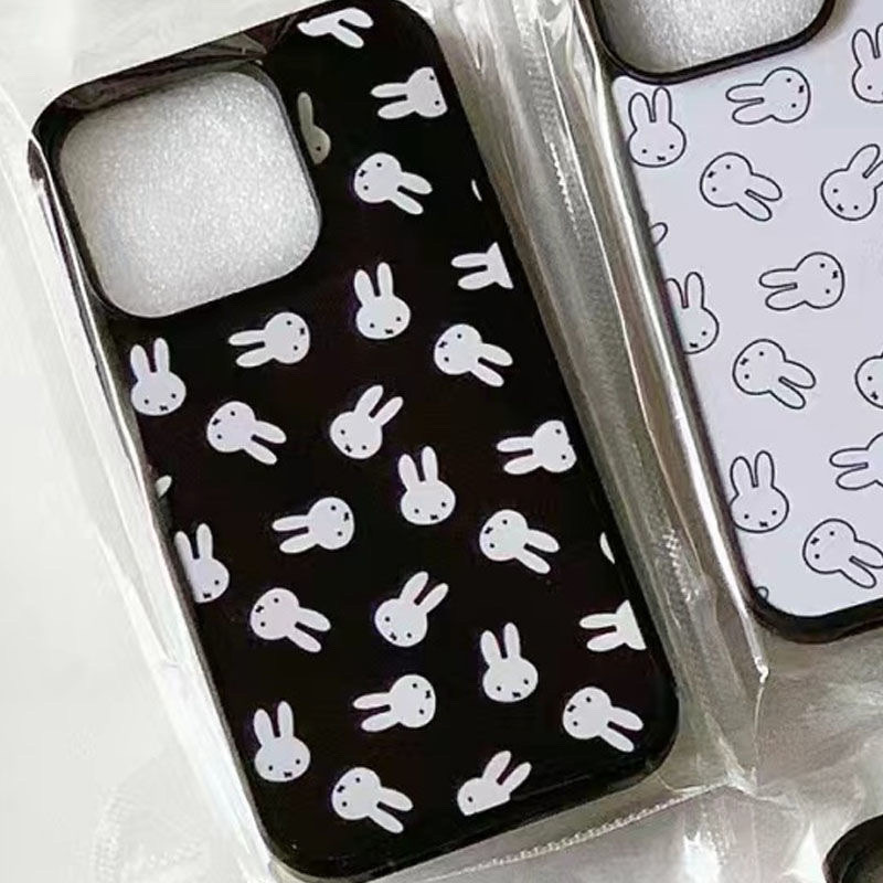 น่ารัก Miffy เหมาะสําหรับ Apple 15/14/13pro เคสโทรศัพท์ 12/11 Soft Case xr/xsmax รูขนาดใหญ่ 7/8plus เคสโทรศัพท์หญิง