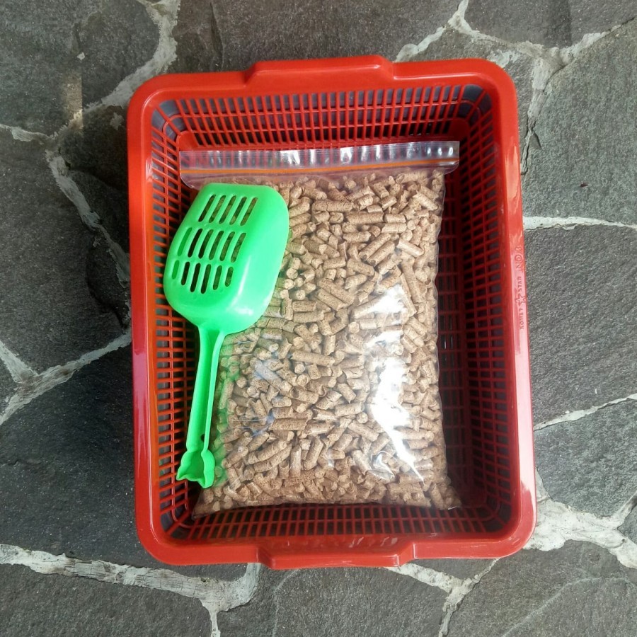 Starter Pak Wood Pellet cat แพ็คเกจประหยัด กรงเม็ดไม้