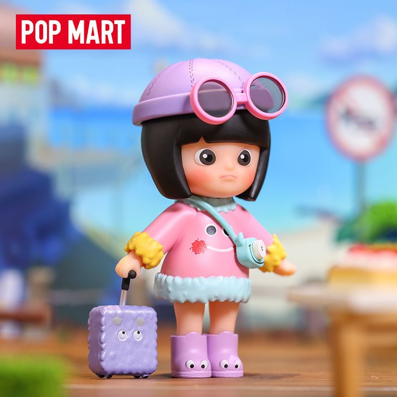 ของแท้ POPMART Sister Head Variety ตู้เสื้อผ้า Series Mystery Box อินเทรนด์รูปสาวของขวัญ