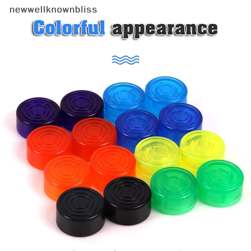 Newwellknownbliss DAIERBUM 12PCS Footswitch Topper กีตาร์เหยียบ Topper หลายสีปุ่มเหยียบหมวกกีตาร์ Stomp ลูกบิดสําหรับเหยียบ CCD
