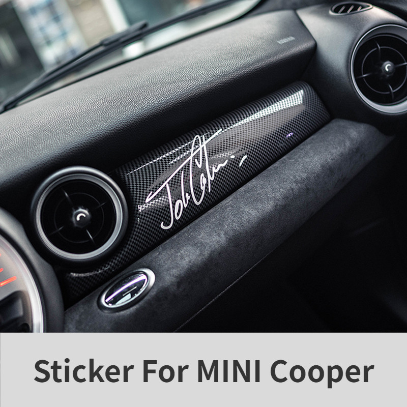 Jcw สติกเกอร์ mini cooper อุปกรณ์เสริมสําหรับสติกเกอร์ขนาดเล็ก F56 R55 R56 R60 R61 F54 F55 F56 F60 mini cooper สติกเกอร์ Countryman