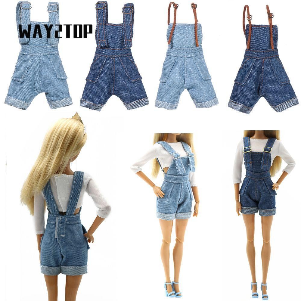 WAY2TOP ชุดเอี๊ยมตุ๊กตา Dressing Up Play House เสื้อผ้าตุ๊กตาของขวัญสําหรับเด็ก