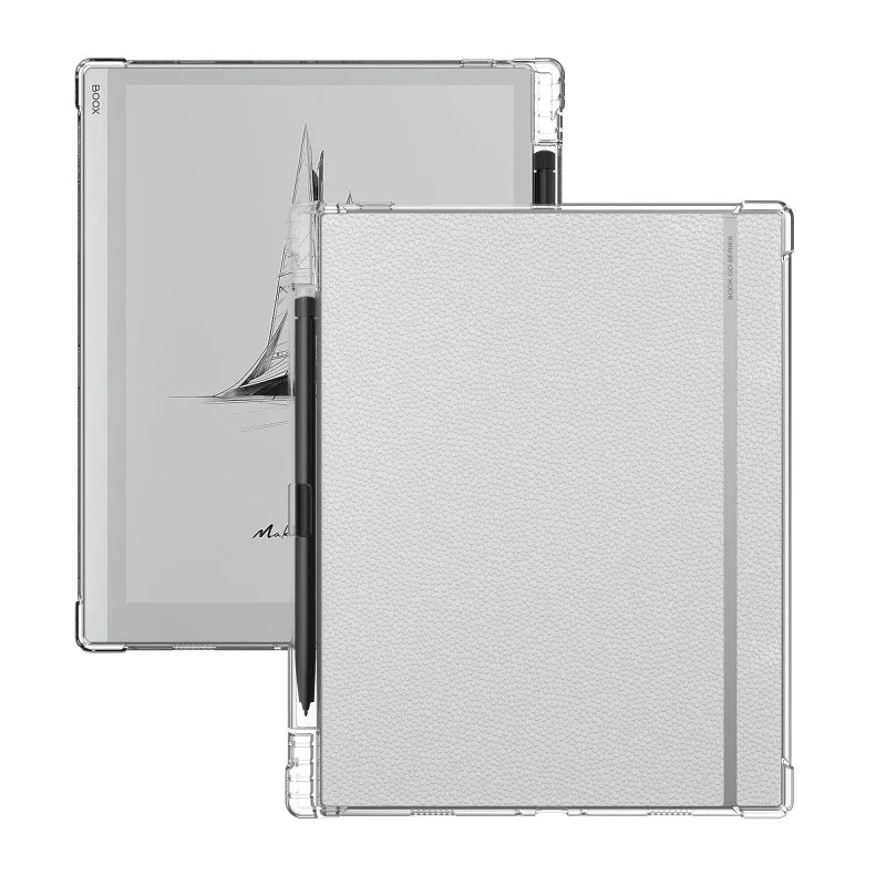 ปากกาสล็อตกรณีสำหรับนิล BOOX Go 10.3นิ้ว2024หมายเหตุ X3 Pro e-book แท็บเล็ตบางเฉียบใสซิลิโคนที่มีความยืดหยุ่นนุ่มปกหลัง