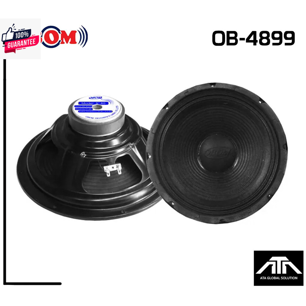 OBOM 15 4899  แพ็ค 1 ชิ้น  ดอกลำโพง 15 นิ้ว OBOM 15-OB4899 400 W ดอกลำโพง 15 นิ้ว โออ้อม OB4899 400 