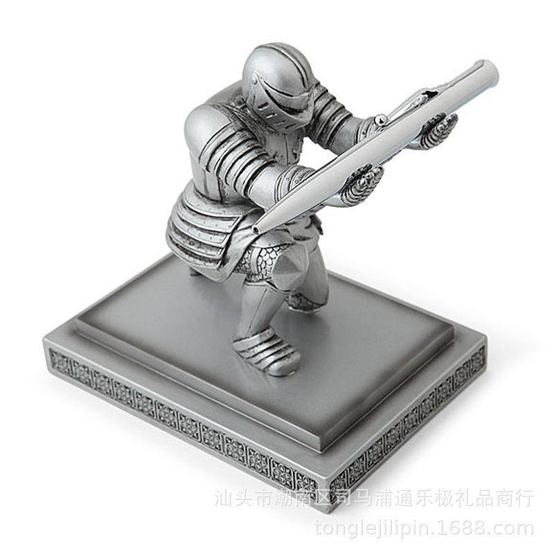 Penholder PenHolder Pen Holder Soldier Armor Hero Pen Holder Display Stand Stationery Pen Holder