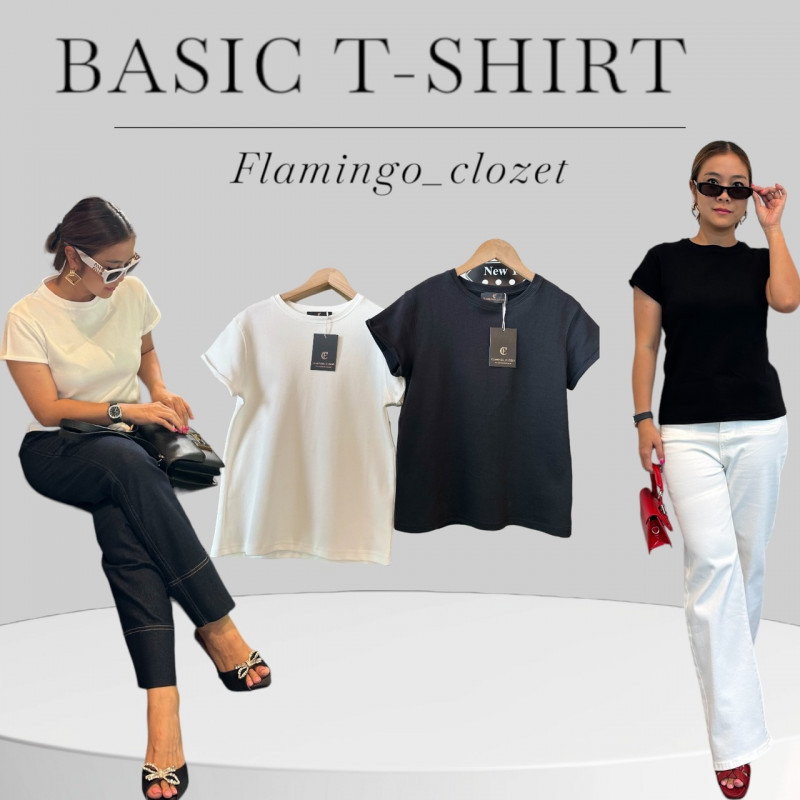 เสื้อยืด Basic Korea T-shirt by flamingo_clozet